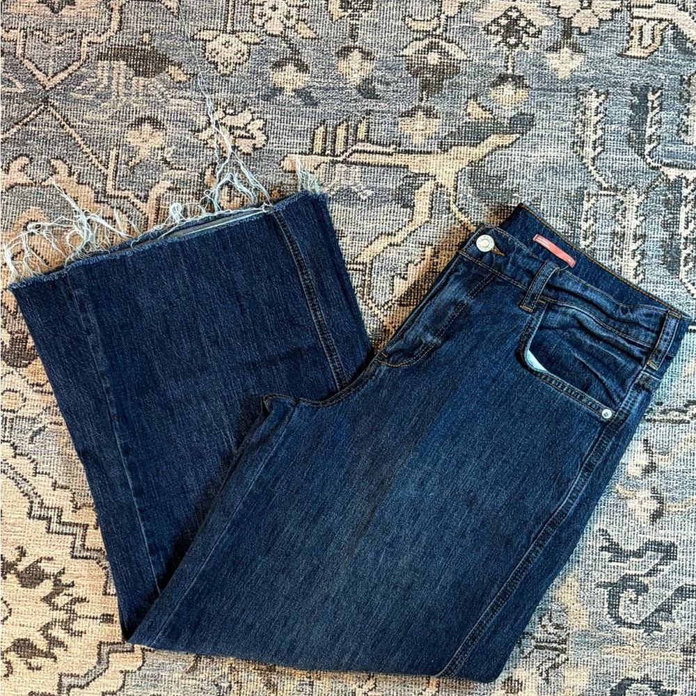 Pilcro Dark Blue Women’s Straight-Leg Jeans